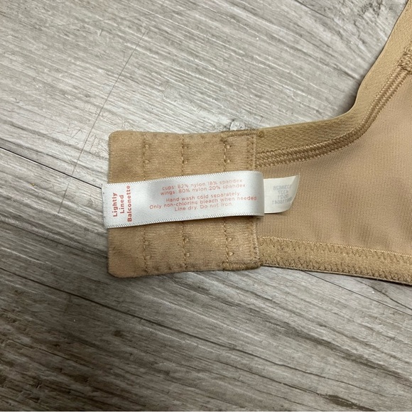 Cacique Nude Lightly Lined Balconette Bra 38D - Picture 6 of 8